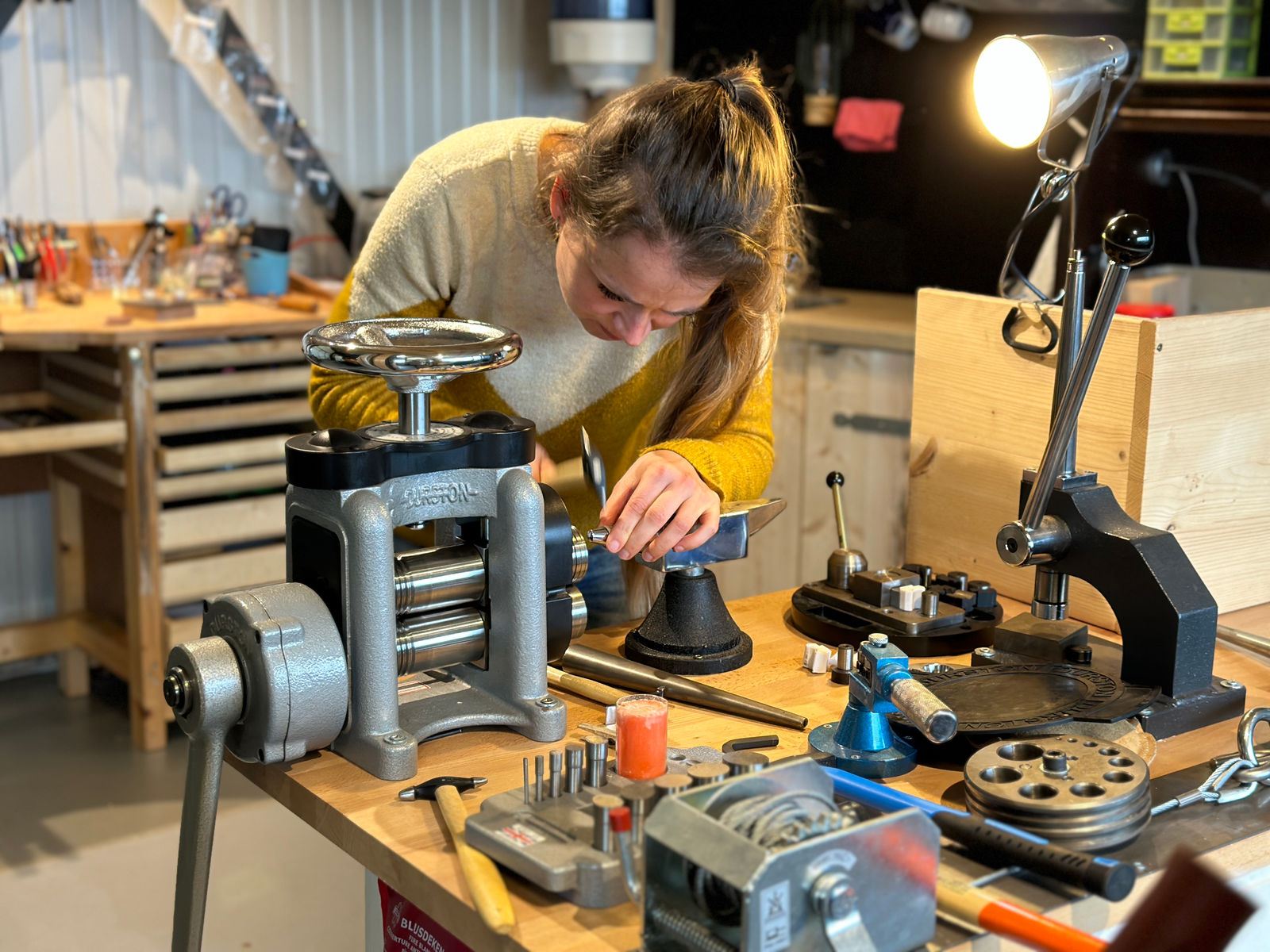 Uitgebreide workshop met zetwerk en gravures